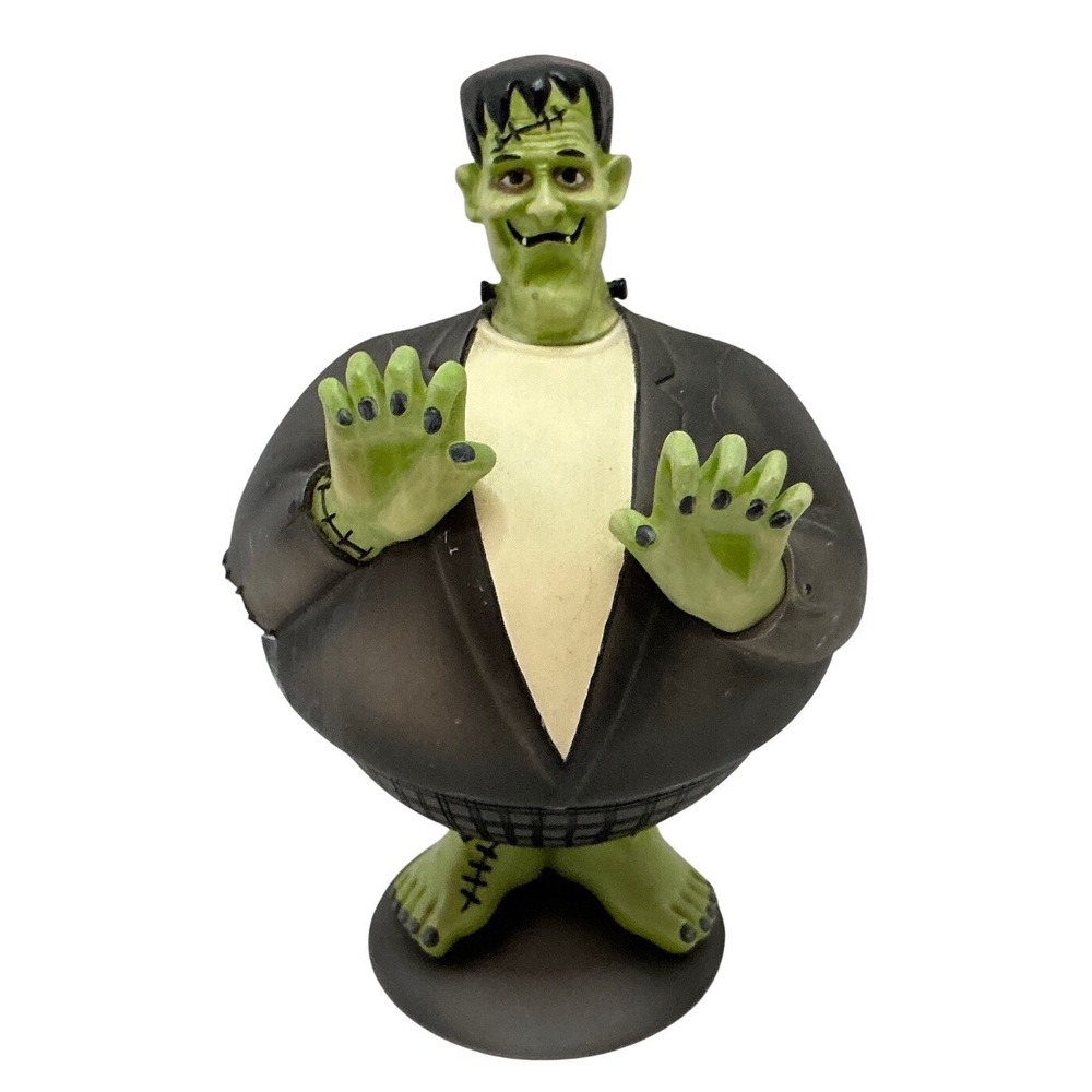 Department 56 Frankenstein Figurine Round Hinged Halloween Decor Monster 7in